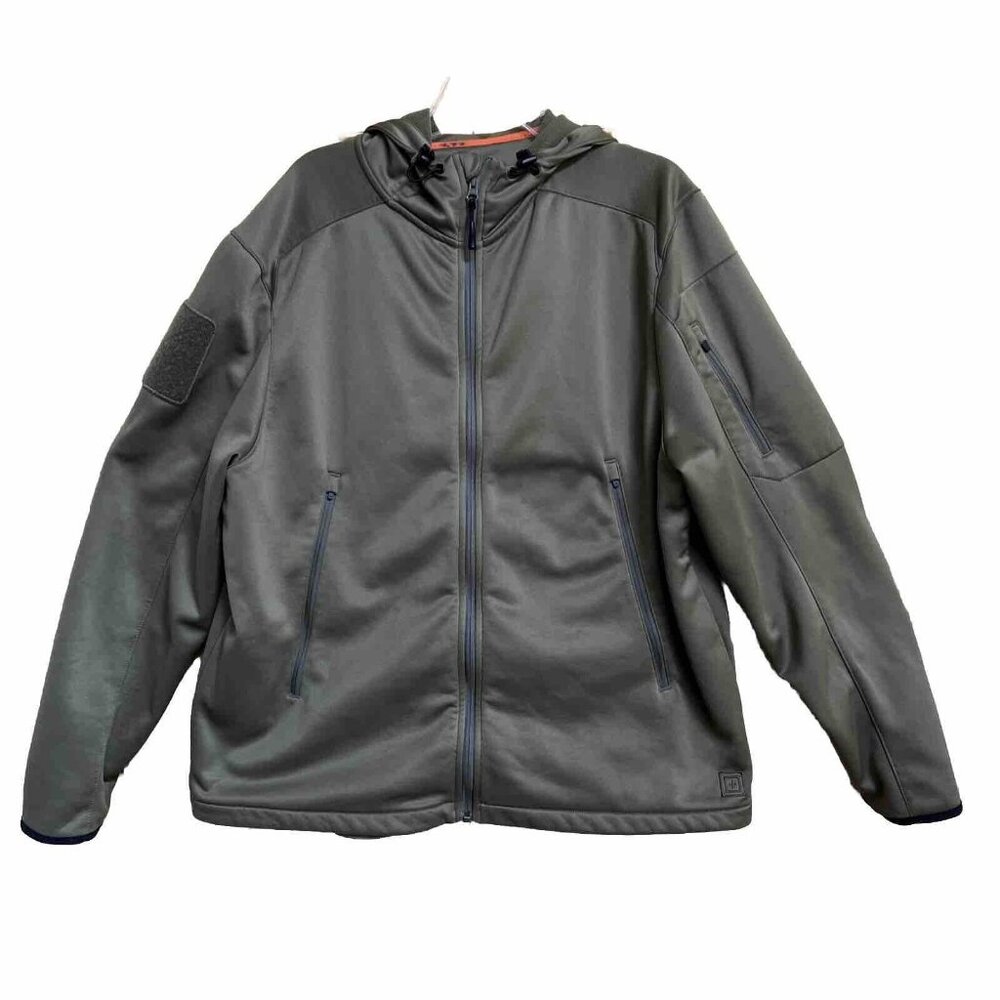 5.11 Tactical Series Green Jacket Full Zip Hood Mens XL Inside Zip Easy Access